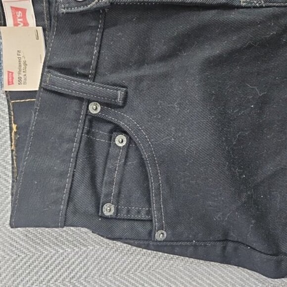 Levi's Jeans 550 Women's 10 Husky Relaxed Fit 28x26 Black Magic NWT - Picture 11 of 16